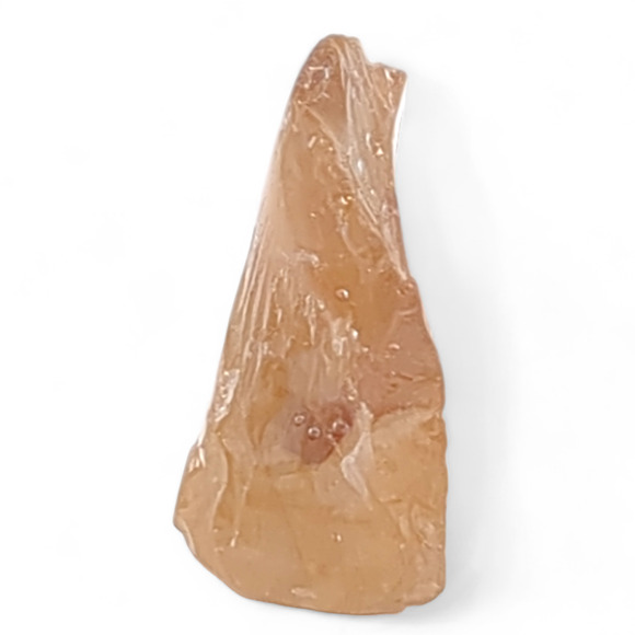 Carmel and Clear Swirl Art Glass Cullet Translucent #4S113 - Picture 4 of 6